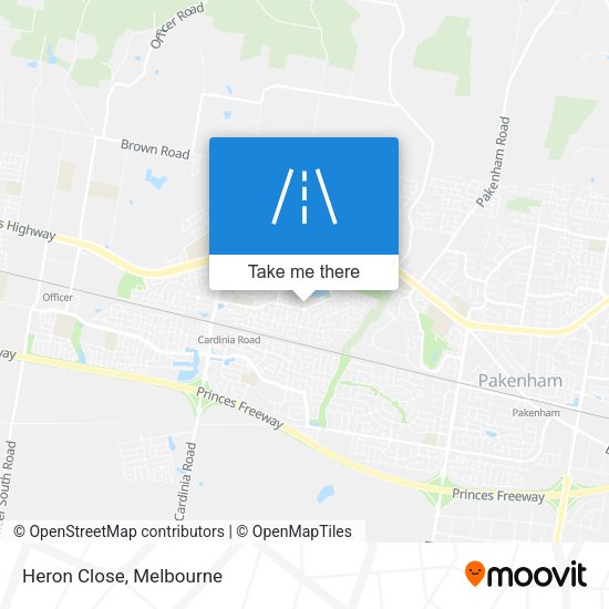 Heron Close map