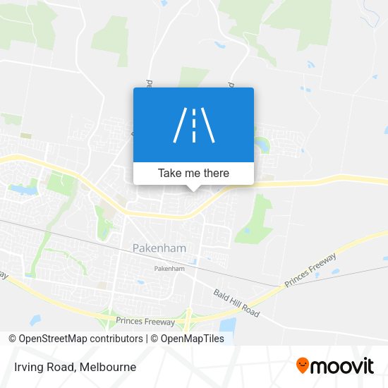 Irving Road map