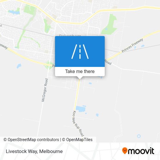 Livestock Way map