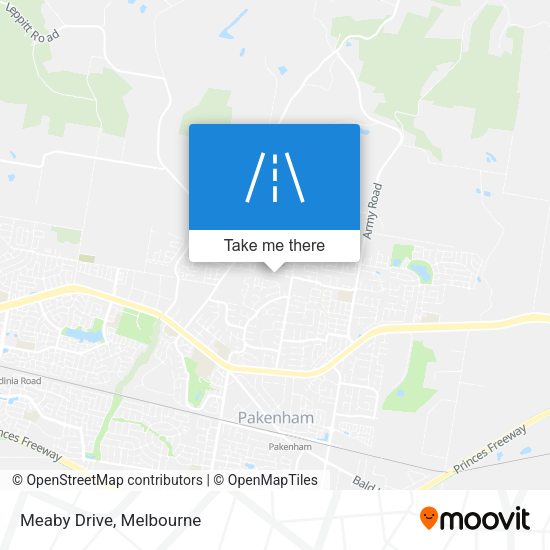 Meaby Drive map