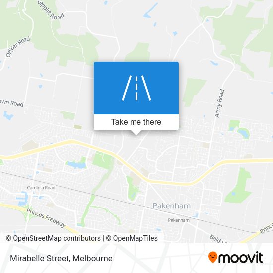 Mirabelle Street map