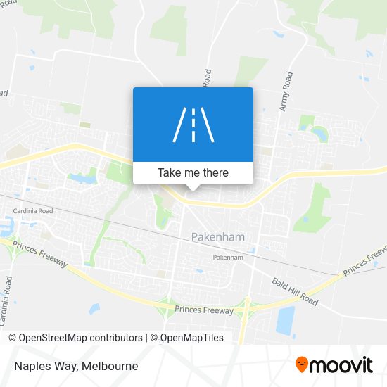Naples Way map