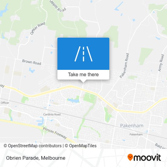 Obrien Parade map
