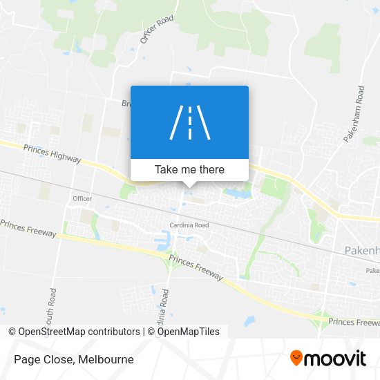 Page Close map