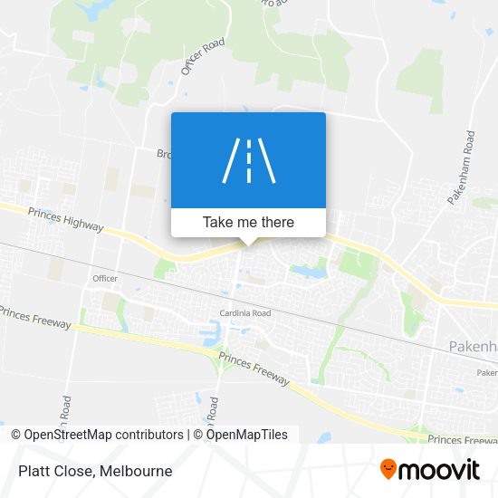 Platt Close map
