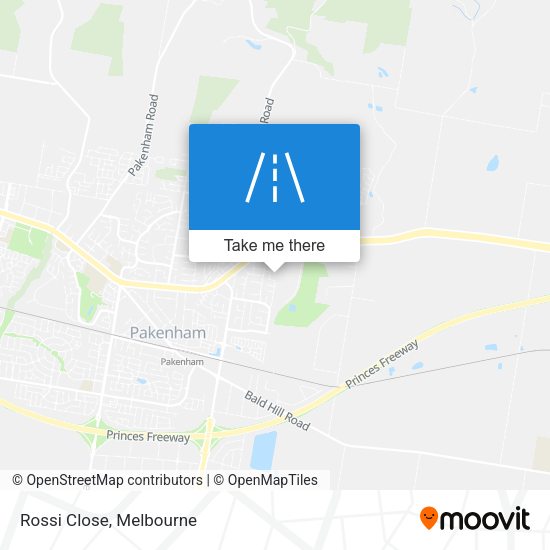 Rossi Close map