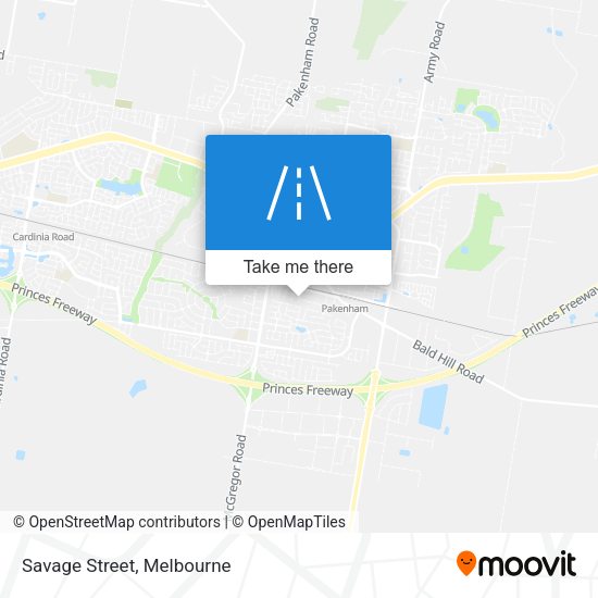 Savage Street map