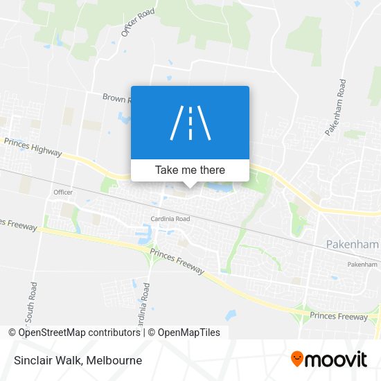 Sinclair Walk map