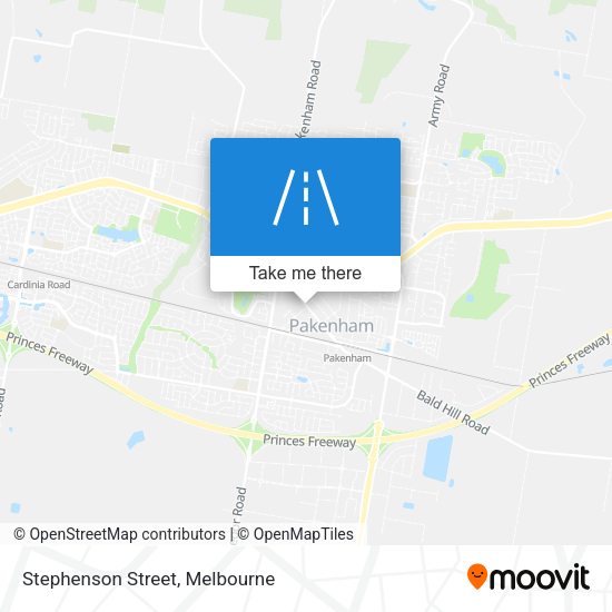 Stephenson Street map
