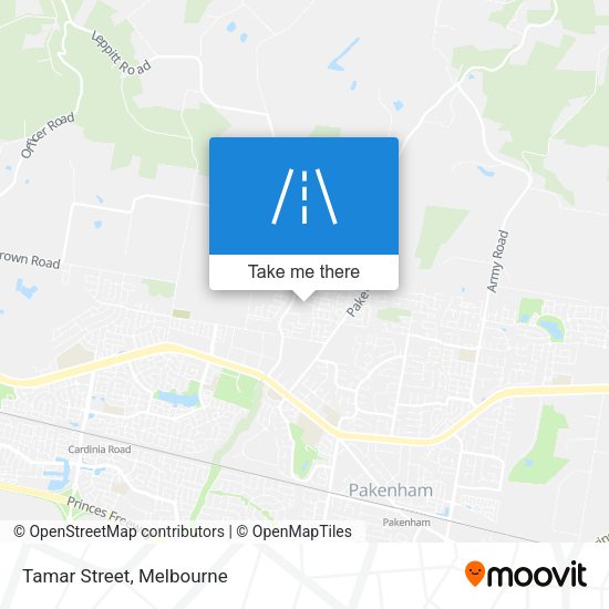 Tamar Street map