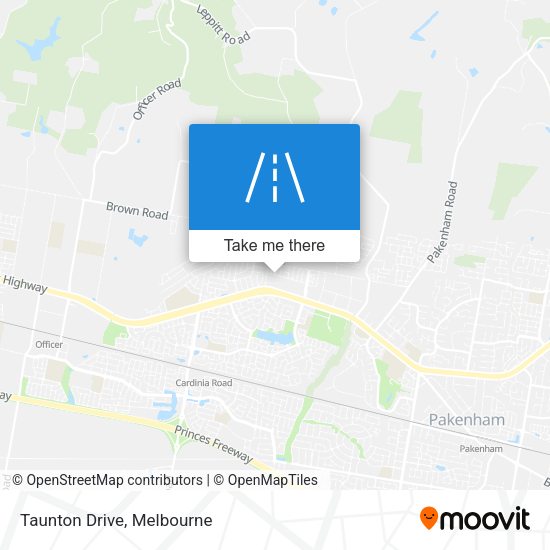 Taunton Drive map