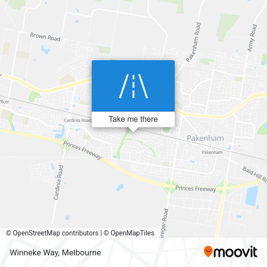 Winneke Way map