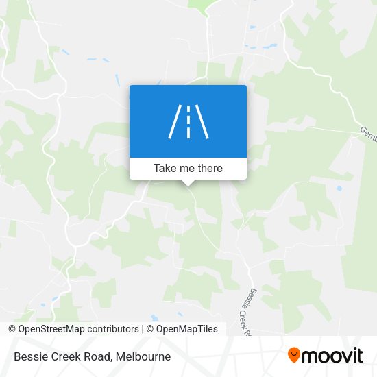 Bessie Creek Road map