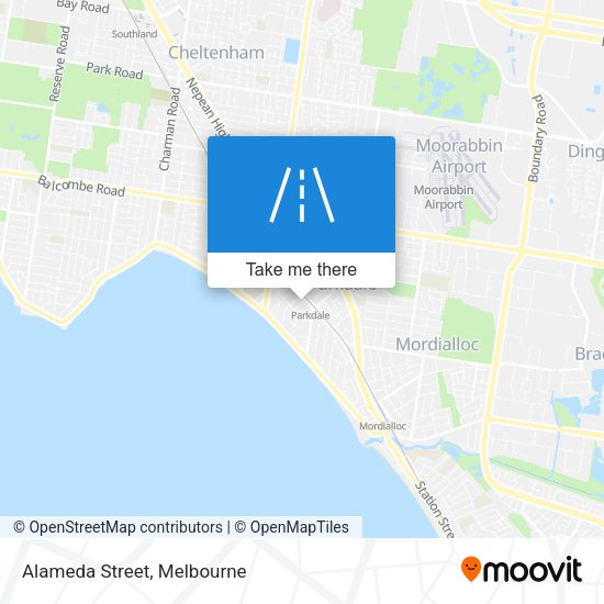 Alameda Street map