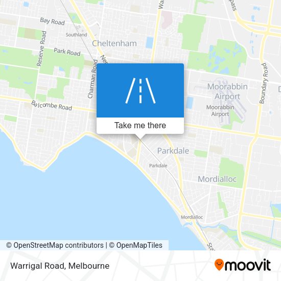 Warrigal Road map