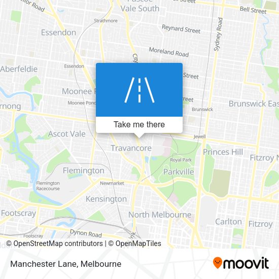 Manchester Lane map