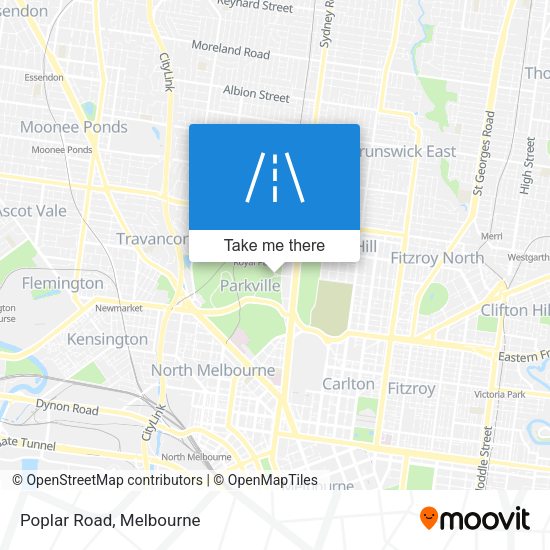 Poplar Road map