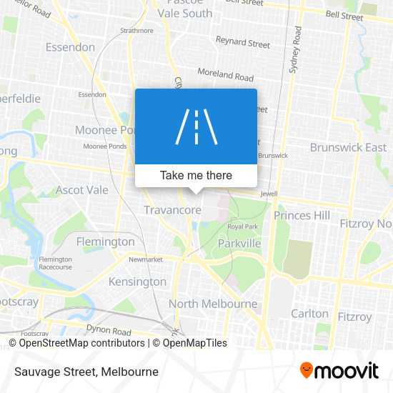 Sauvage Street map