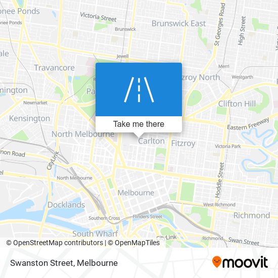 Swanston Street map