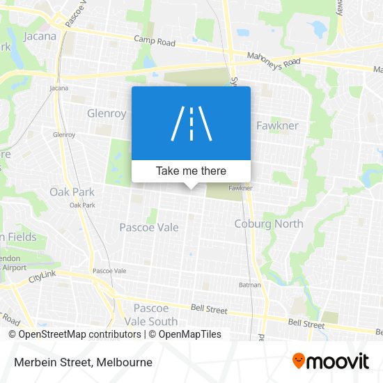 Merbein Street map
