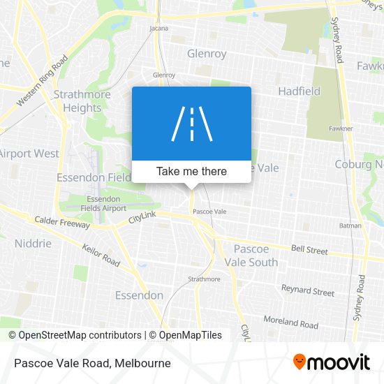 Pascoe Vale Road map