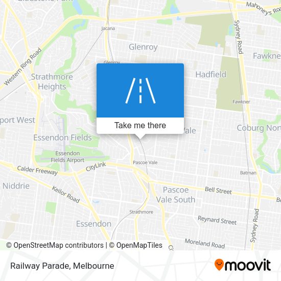 Railway Parade map