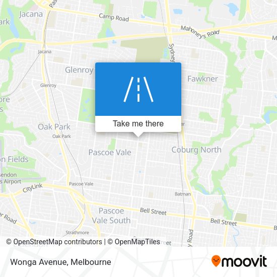 Wonga Avenue map