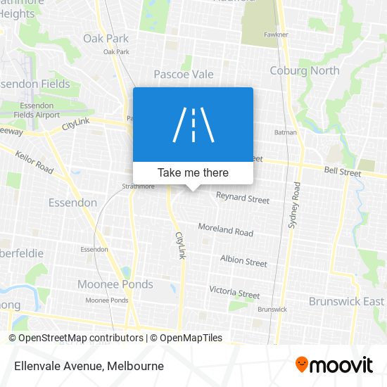 Mapa Ellenvale Avenue