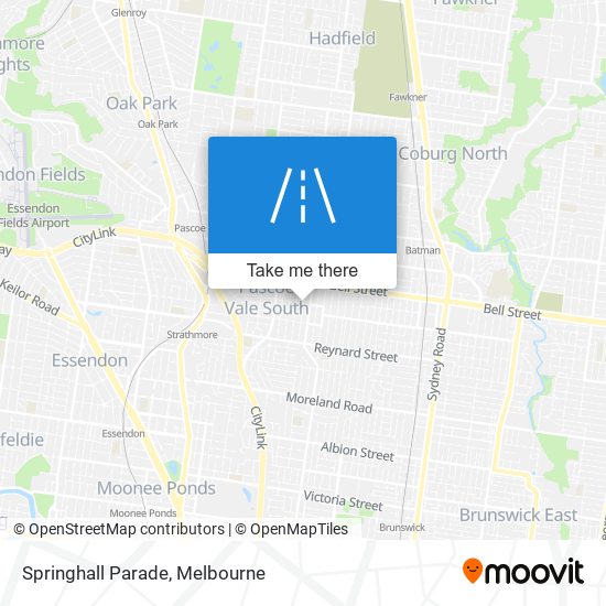 Springhall Parade map