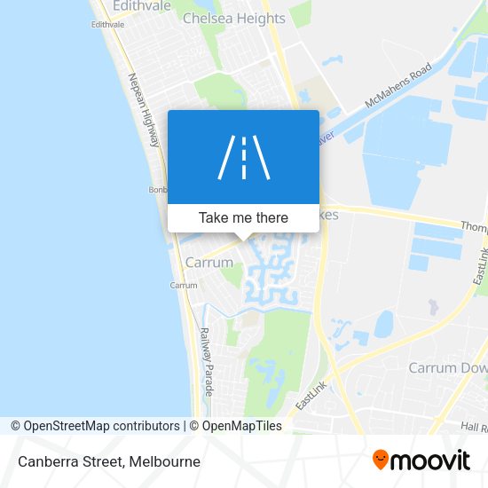 Canberra Street map
