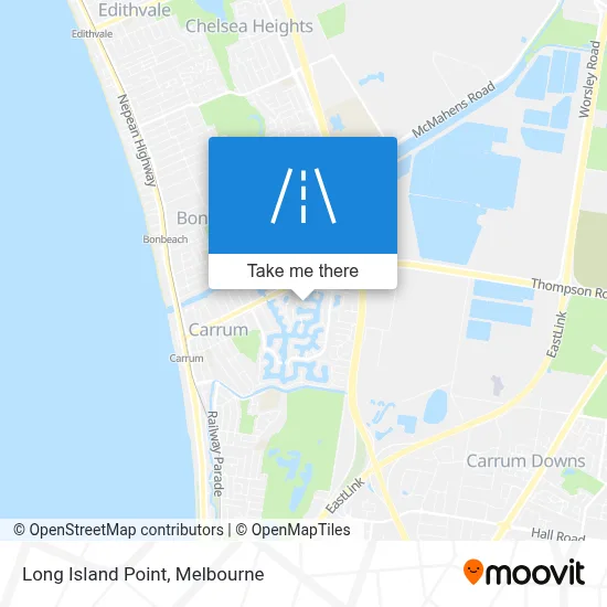 Mapa Long Island Point