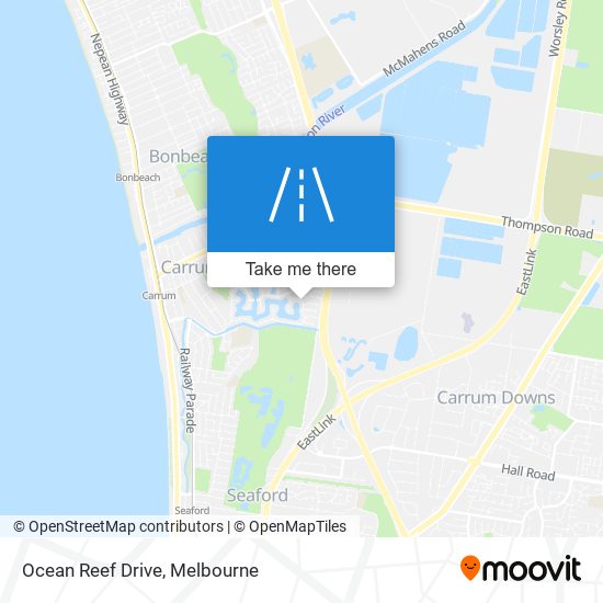 Ocean Reef Drive map