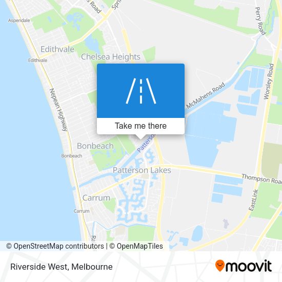 Riverside West map