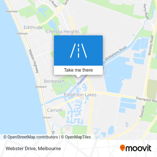 Webster Drive map