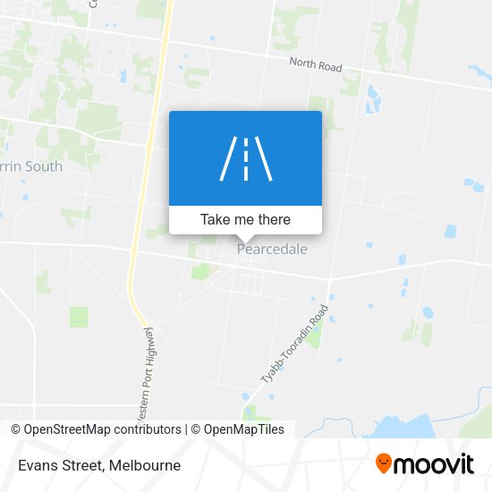 Evans Street map