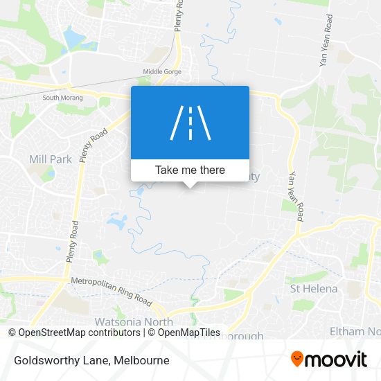 Goldsworthy Lane map