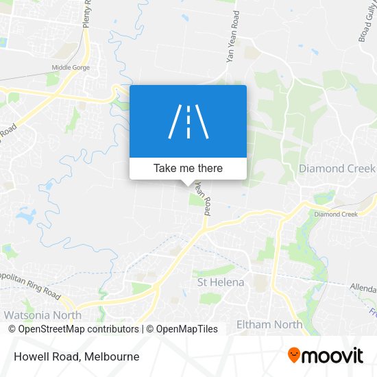 Howell Road map