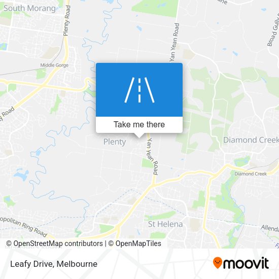 Leafy Drive map