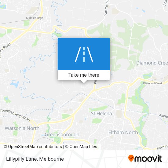 Lillypilly Lane map