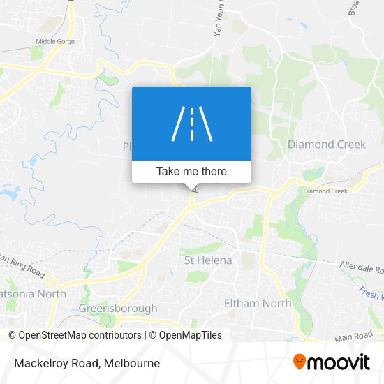 Mackelroy Road map