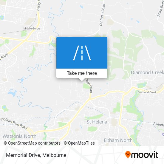 Memorial Drive map