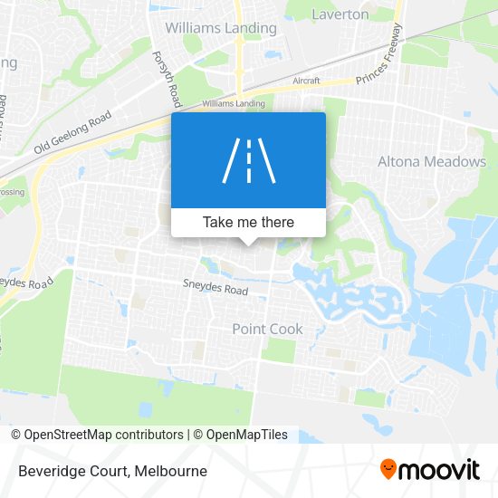 Beveridge Court map