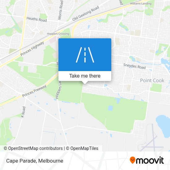 Cape Parade map