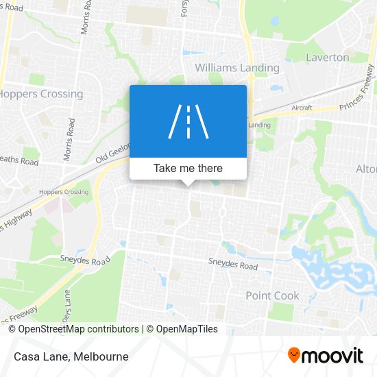 Casa Lane map