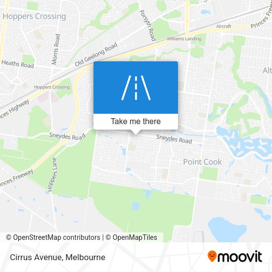 Cirrus Avenue map