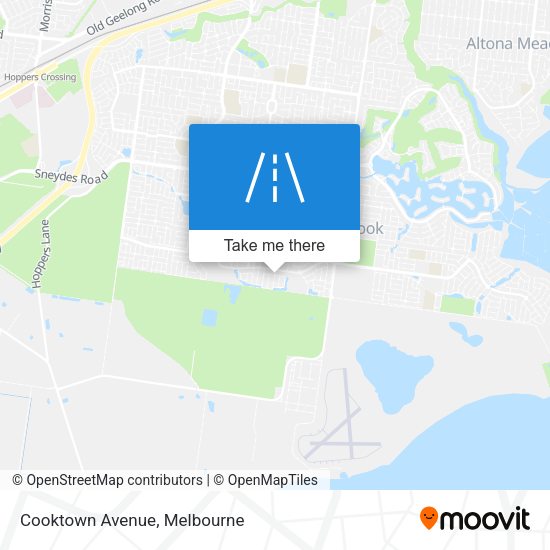 Cooktown Avenue map