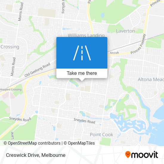 Creswick Drive map