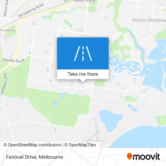 Mapa Festival Drive