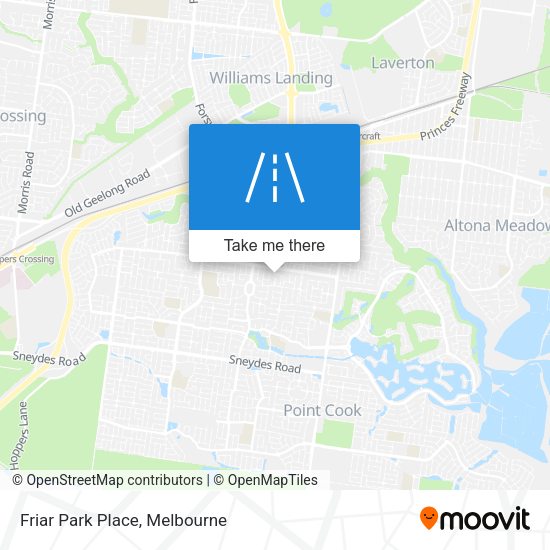 Friar Park Place map