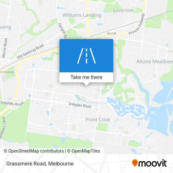 Grassmere Road map